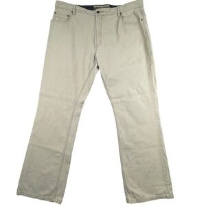 Maine New England Mens 42R Ottoman Trousers Casual‎ Khaki Pants Cotton Twill
